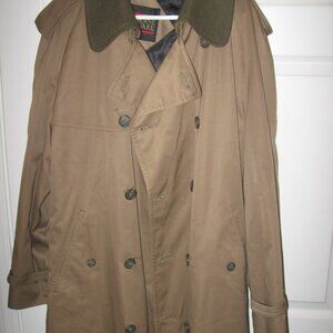 Coburne Square Rain Trench Coat w/ Removeable Liner Men's 44R Made in Poland